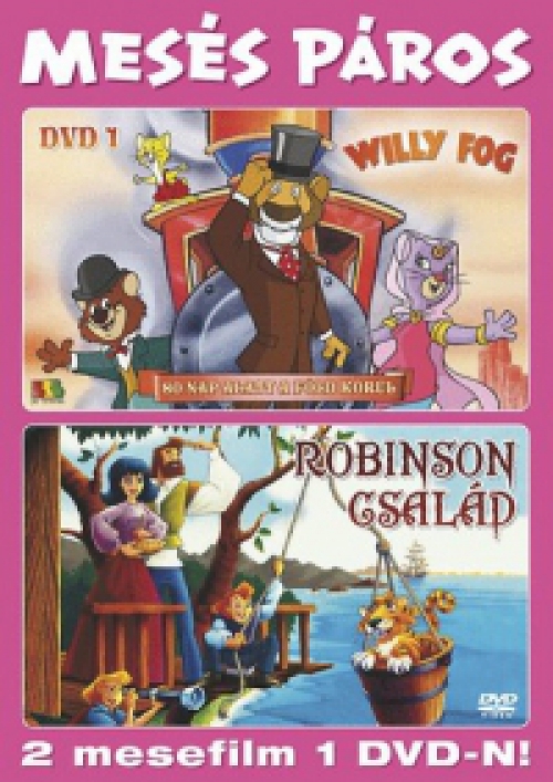 Mesés páros sorozat - Willy Fog - 80 nap alatt a Föld körül / Robinson család (2 DVD)