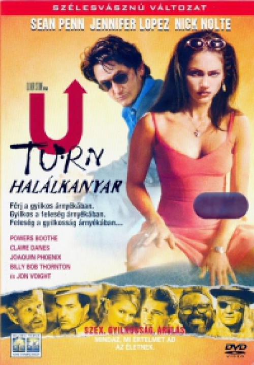 U-Turn - Halálkanyar (DVD) *Oliver Stone - Sean Penn - Jennifer Lopez* *Antikvár - Kiváló állapotú*