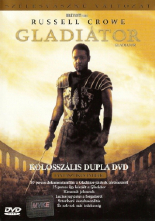 Gladiátor (2 DVD) *Kolosszális dupla változat - Ridley Scott klasszikus filmje* *Russell Crowe - Antikvár-Kiváló állapotú*