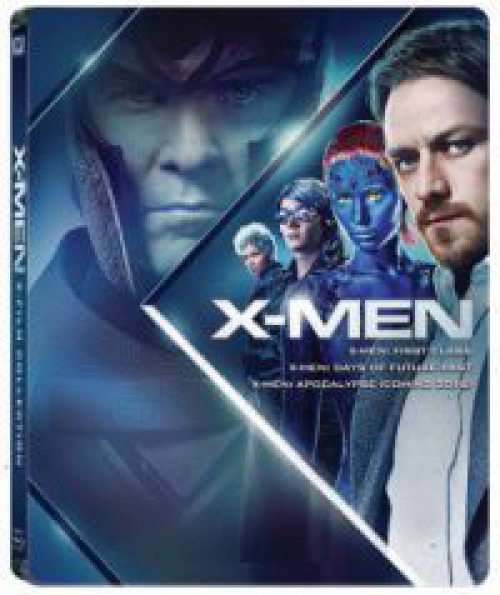 X-Men gyűjtemény 2. (Az előzmény trilógia): fémdobozos változat (steelbook) (Blu-Ray) *Magyar kiadás - Antikvár - Kiváló állapotú* 