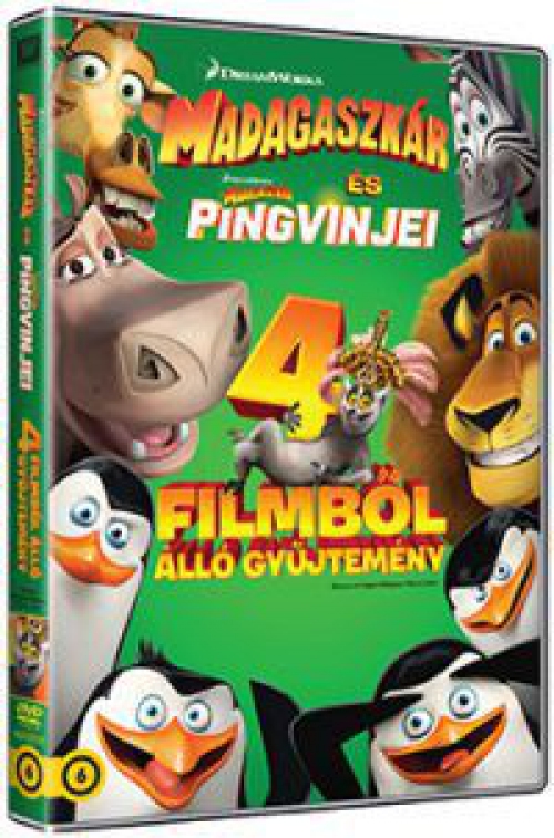 Madagaszkár gyűjtemény (4 DVD) *Antikvár - Kiváló állapotú*