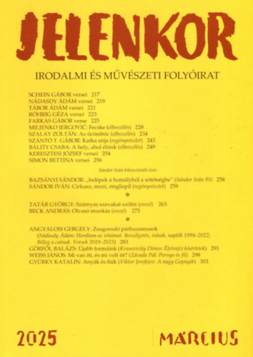 Jelenkor - Irodalmi és művészeti folyóirat - 2025. március