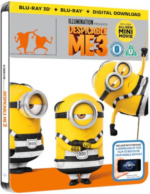 Gru 3. - Fémdobozos változat (3D Blu-ray + BD) *Antikvár - Kiváló állapotú*