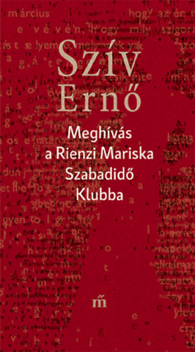 Meghívás a Rienzi Mariska Szabadidő Klubba