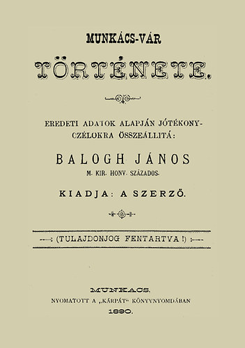 Munkács-vár története