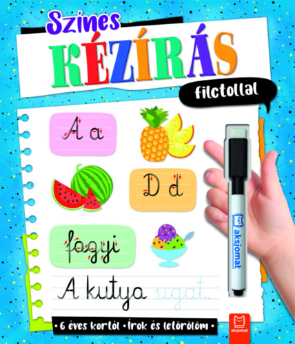 Színes kézírás filctollal - Írok és letörlöm - 6 éves kortól