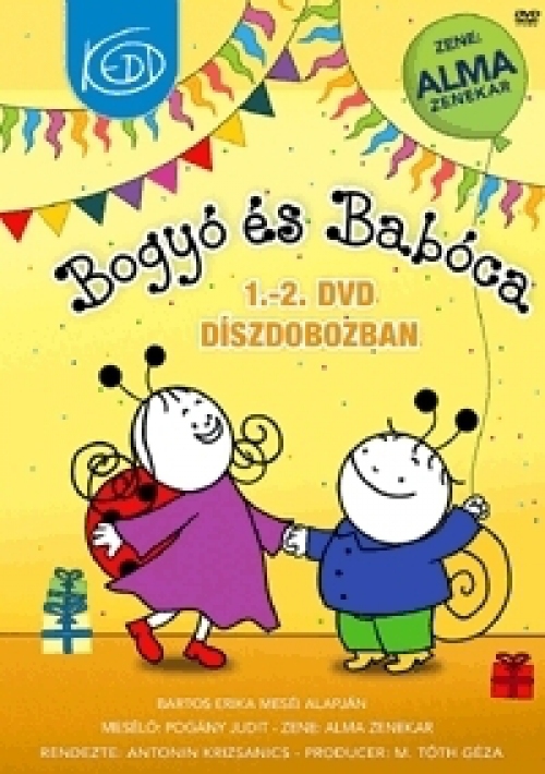 Bogyó és Babóca 1-2.rész díszdoboz (DVD) *Mesélő: Pogány Judit, Zene: Alma együttes*