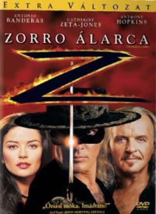 Zorro álarca (DVD) *Feliratos* *Antonio Banderas - Anthony Hopkins - Antikvár - Kiváló állapotú*