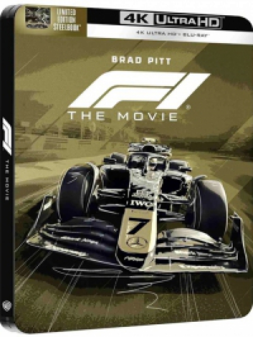 F1 - A film (4K UHD Blu-ray + BD) Limitált, fémdobozos változatban *Steelbook* *Motive 2: Gold - Front* *Import - Angol hangot és angol feliratot tartalmaz*