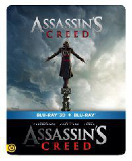 AssassinS Creed (3D Blu-ray + BD) - limitált, fémdobozos változat (steelbook) *Magyar kiadás - Antikvár - Gyűjtői példány - Kiváló állapotú*