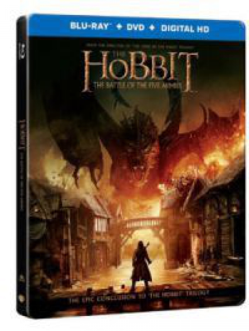 A hobbit: Az öt sereg csatája - duplalemezes, fémdobozos változat (steelbook) (2 Blu-ray) *Magyar kiadás - Antikvár - Gyűjtői példány - Kiváló állapotú*