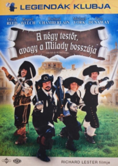 A négy testőr, avagy a Milady bosszúja *Legendák Klubja* (DVD) *Richard Chamberlain - Szinkronizált - Antikvár - Kiváló állapotú*