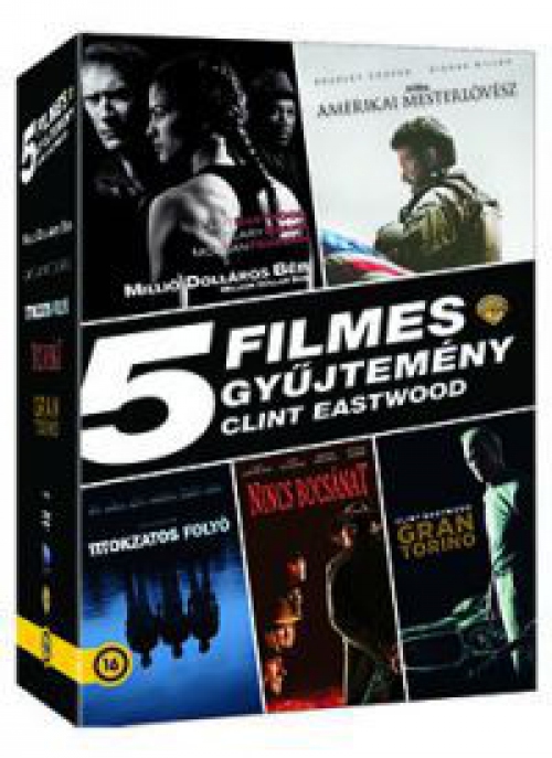 Clint Eastwood gyűjtemény (5 DVD) *Szinkronizált - Antikvár - Kiváló állapotú*