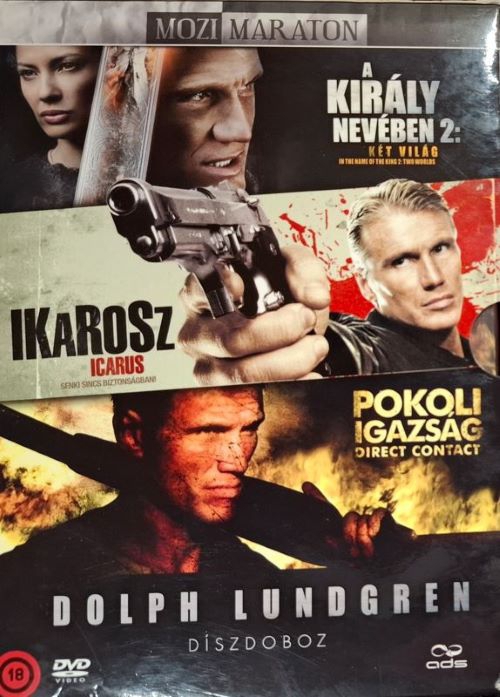 Dolph Lundgren díszdoboz - A király nevében 2. / Ikarosz /Pokoli igazság (3 DVD) *Antikvár - Kiváló állapotú*
