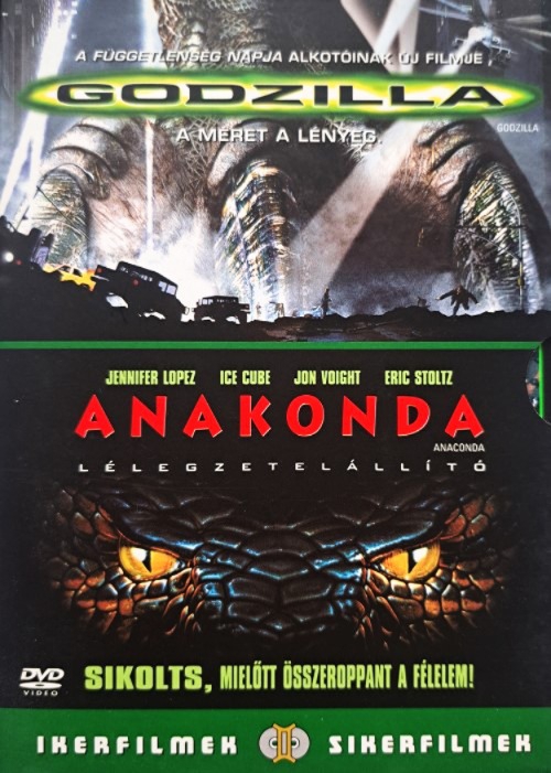 Godzilla - Anakonda *Ikerfilmek - Sikerfilmek* (2 DVD) *Antikvár - Kiváló állapotú*