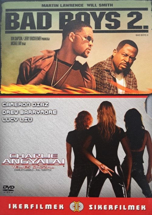 Bad Boys 2. / Charlie angyalai 2. *Ikerfilmek - Sikerfilmek* (2 DVD) *Szinkronizált - Antikvár - Kiváló állapotú*