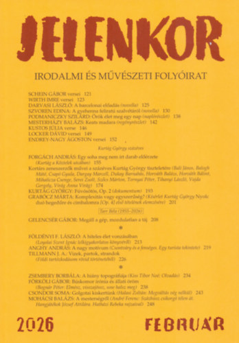 Jelenkor - Irodalmi és művészeti folyóirat - 2026. február