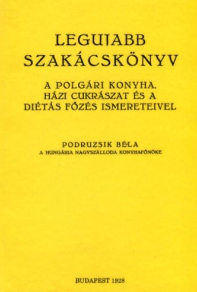 A legujabb szakácskönyv