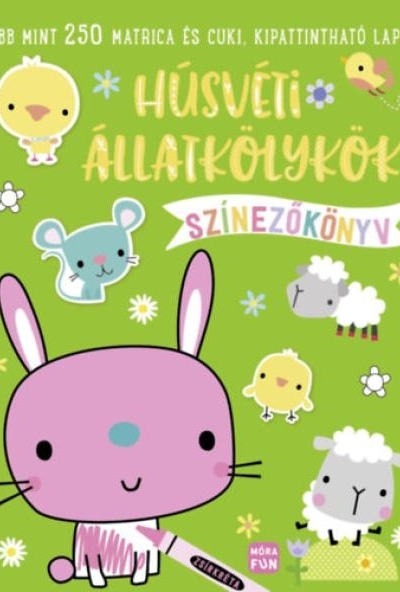 Húsvéti állatkölykök - színezőkönyv