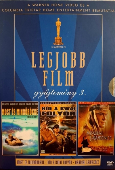 Legjobb film gyűjtemény 3. - Most és mindörökké / Híd a Kwai folyón / Arábiai Lawrence (3 DVD) *Antikvár - Kiváló állapotú*