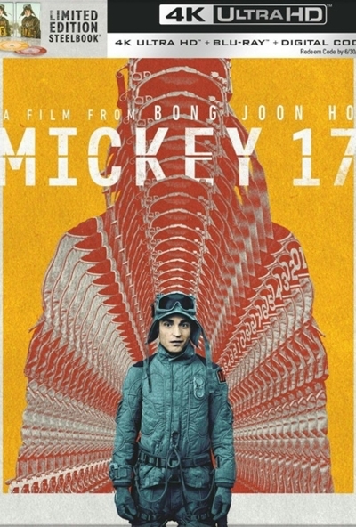 Mickey 17 (4K UHD Blu-ray + BD)  (Teaster) *Limitált, fémdobozos változat* *Robert Pattinson - Mark Ruffalo*  *Import - Angol hangot és angol feliratot tartalmaz*