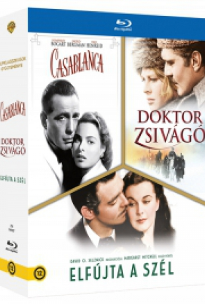 Filmklasszikusok gyűjteménye - Doktor Zsivágó, Casablanca, Elfújta a szél (3 Blu-ray) *Díszdobozos kiadás*