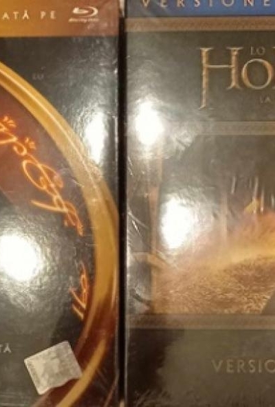 A Gyűrűk Ura trilógia / A Hobbit trilógia / (12 Blu-ray) *Bővített változat* *Díszdobozos - Magyar kiadás - Antikvár*