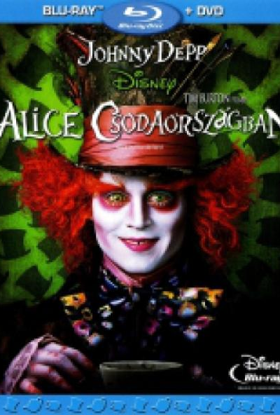 Tim Burton - Alice Csodaországban (Blu-ray + DVD) *Magyar kiadás - Antikvár - Kiváló állapotú*
