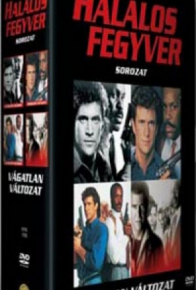 Halálos fegyver 1-4. (4 DVD) *Gyűjtemény* *Magyar felirattal* *Antikvár - Kiváló állapotú*