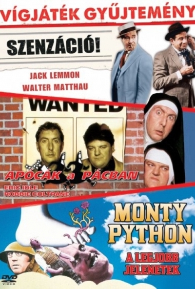 Vígjáték gyűjtemény -  Szenzáció! / Apócák a pácban / Monty Python: A legjobb jelenetek (3 DVD) *Díszdobozos - Antikvár - Kiváló állapotú*