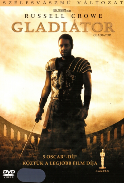 Gladiátor (DVD) *Feliratos - Ridley Scott klasszikus filmje* *Russell Crowe - Antikvár - Kiváló állapotú*