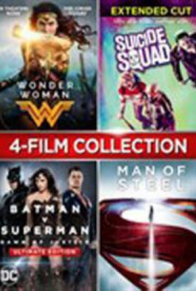 DC Moziverzum 4 filmes gyűjtemény (4 DVD) *Bontatlan - Antikvár*