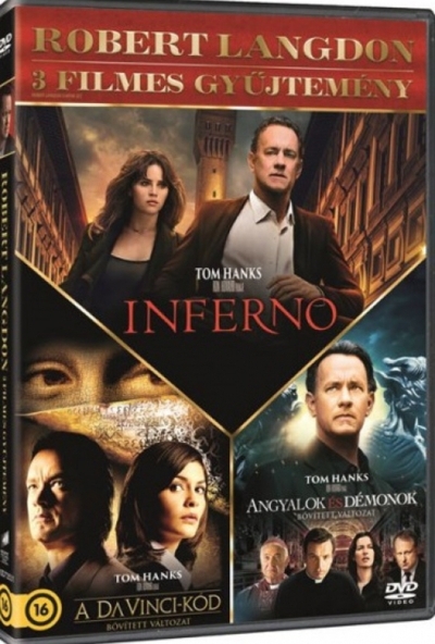 Robert Langdon 3 filmes gyűjtemény (3 DVD) *Tom Hanks Trilógia*