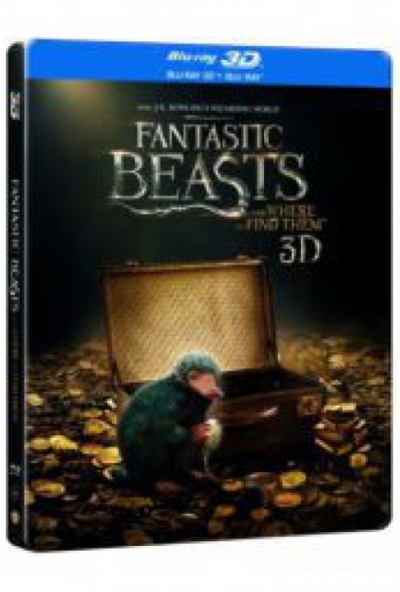 Legendás állatok és megfigyelésük (3D Blu-ray + BD) limitált, fémdobozos kiadás -  Steelbook *Magyar kiadás - Antikvár - Kiváló állapotú* 