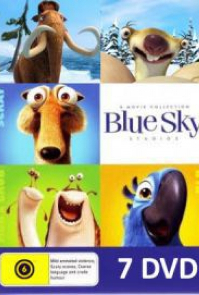 Blue Sky stúdió animációs filmgyűjtemény (7 DVD) *Rio 1-2, Jégkorszak 1-4, Zöld urai* 