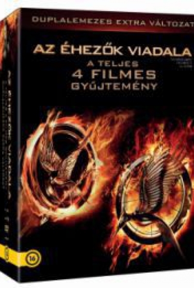 Az éhezők viadala 1-4 gyűjtemény (8 DVD) *Extra változat* *Antikvár-Kiváló állapotú* 