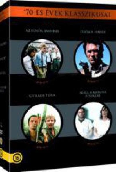 A 70-es évek klasszikusai gyűjtemény (4 DVD) *A elnök emberei, Piszkos Harry, Gyilkos túra, Száll a kakukk fészkére* 