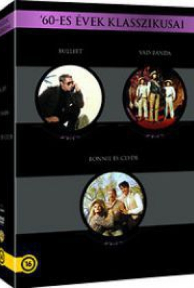 A 60-as évek klasszikusai gyűjtemény (5 DVD) *Bullitt, Vad Banda, Bonnie és Clyde*
