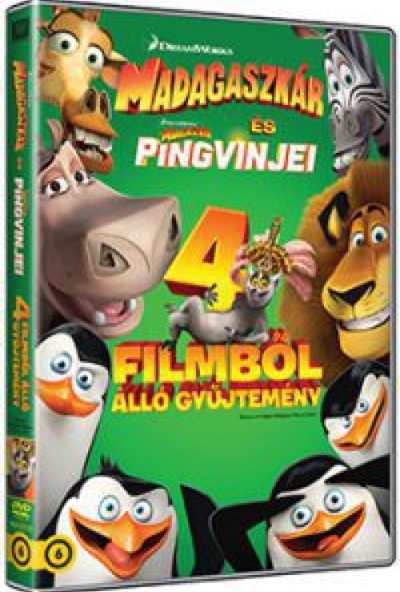 Madagaszkár gyűjtemény (4 DVD) *Antikvár - Kiváló állapotú*