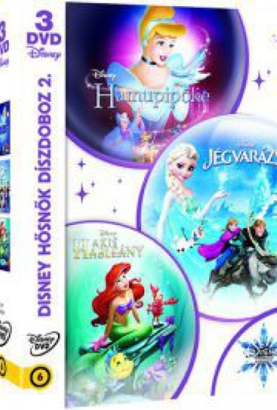 Disney hősnők díszdoboz 2.  (3 DVD)  *Hamupipőke + Jégvarázs - A kis hableány*