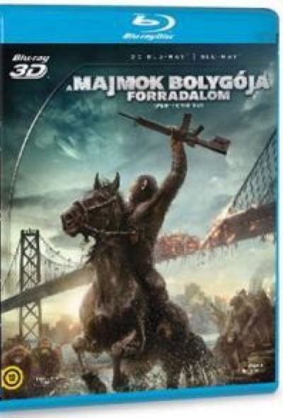 A majmok bolygója - Forradalom (3D Blu-ray + BD) *Magyar kiadás - Antikvár - Kiváló állapotú*