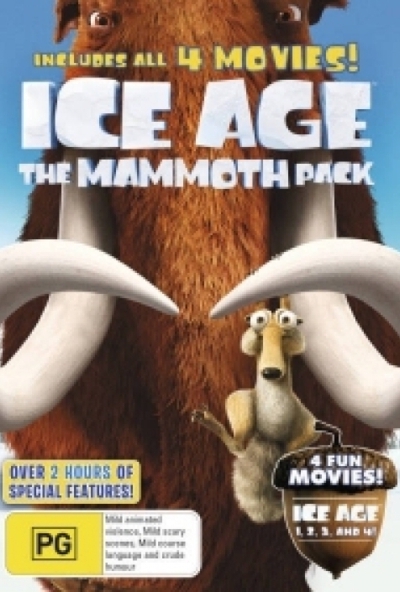 Jégkorszak 1-4.  (4 DVD) *Mamut doboz* *Gyűjtői - Antikvár - Kiváló állapotú*