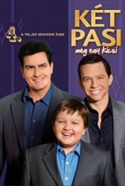 Két pasi, meg egy kicsi - 4. évad (4 DVD) 