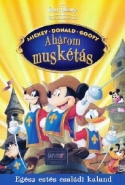 Három muskétás *Walt Disney* (DVD) *Mickey egér*  *Antikvár - Kiváló állapotú* 