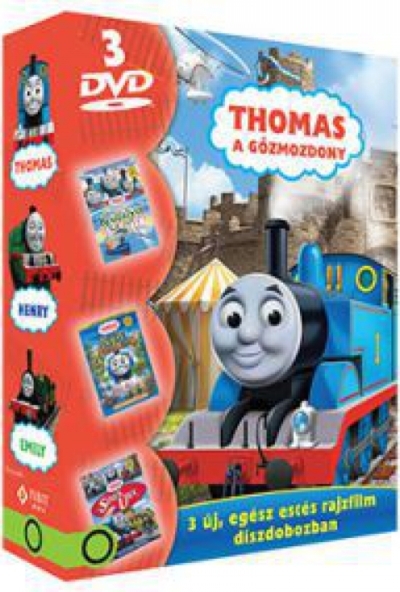 Thomas, a gőzmozdony - Három egész estés film *Díszdobozos*  (3 DVD)