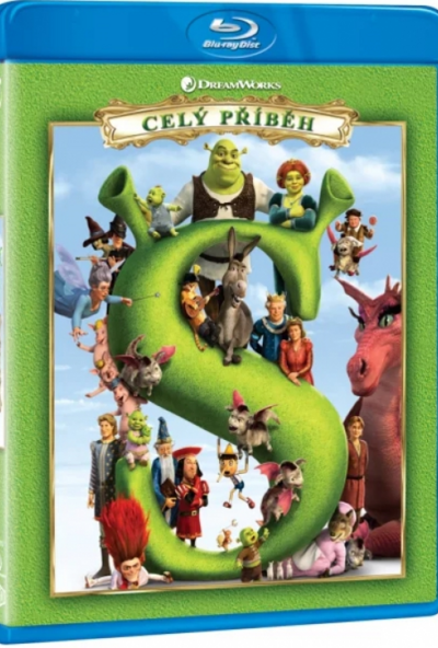 Shrek Quadrológia (4 Blu-ray) *Limitált kiadás*  *Antikvár - Kiváló állapotú - Import*