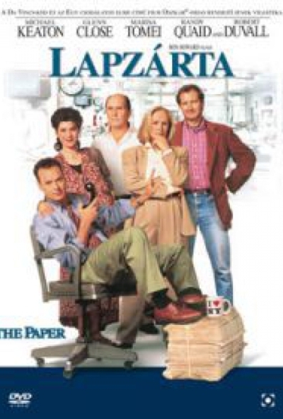 Lapzárta (Szinkronizált) (DVD) *1994-es - Ron Howard filmje - Michael Keaton - Robert Duvall* *Antikvár - Jó állapotú*