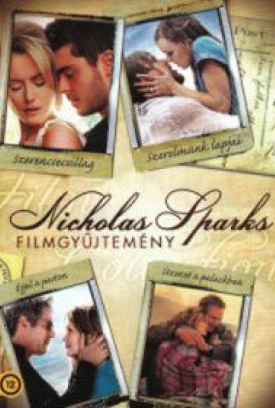 Nicholas Sparks gyűjtemény (Szerencsecsillag + Szerelmünk lapjai + Éjjel a parton + Üzenet a palackban) (4 DVD) *Antikvár - Kiváló állapotú*