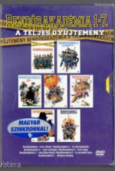 Rendőrakadémia 1-7. *A teljes gyűjtemény* (7 DVD) *Antikvár - Kiváló állapotú*