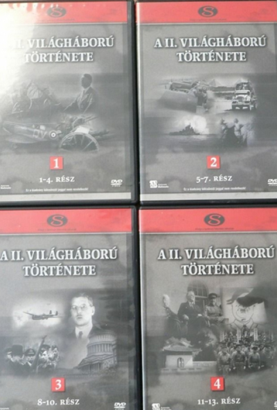A II. Világháború története 1-4. (1-13. rész) (4 DVD) *Antikvár - Kiváló állapotú*